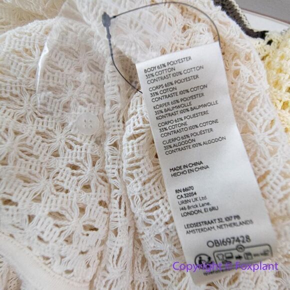 New! Free People Small Kelly Crochet Maxi Top Dress Swim Suit Cover Up, size XS - Picture 16 of 16